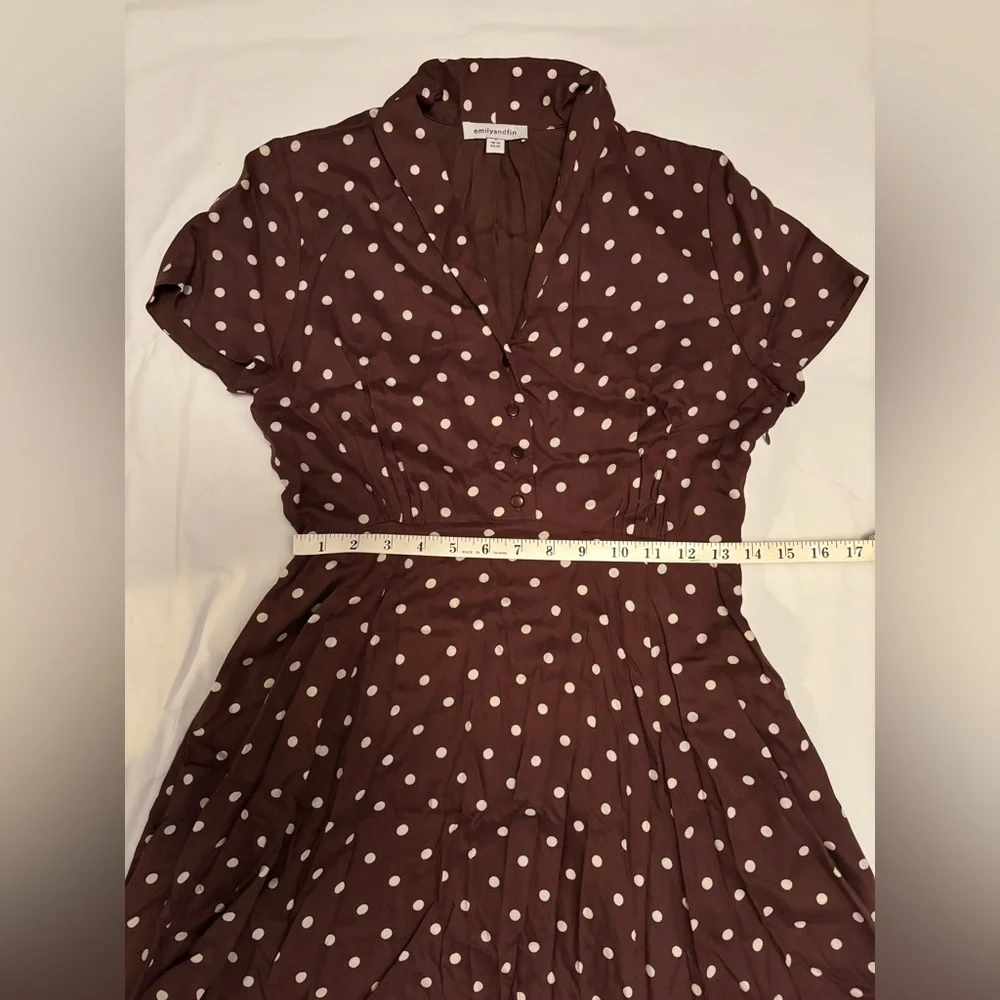 EMILY AND FIN | Adele Toffee Spot Dress [Sample Sale Item!] - Picture 5 of 8